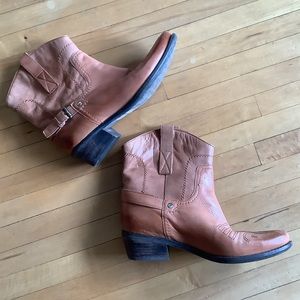 Franco Sarto Low Leather Western Boots